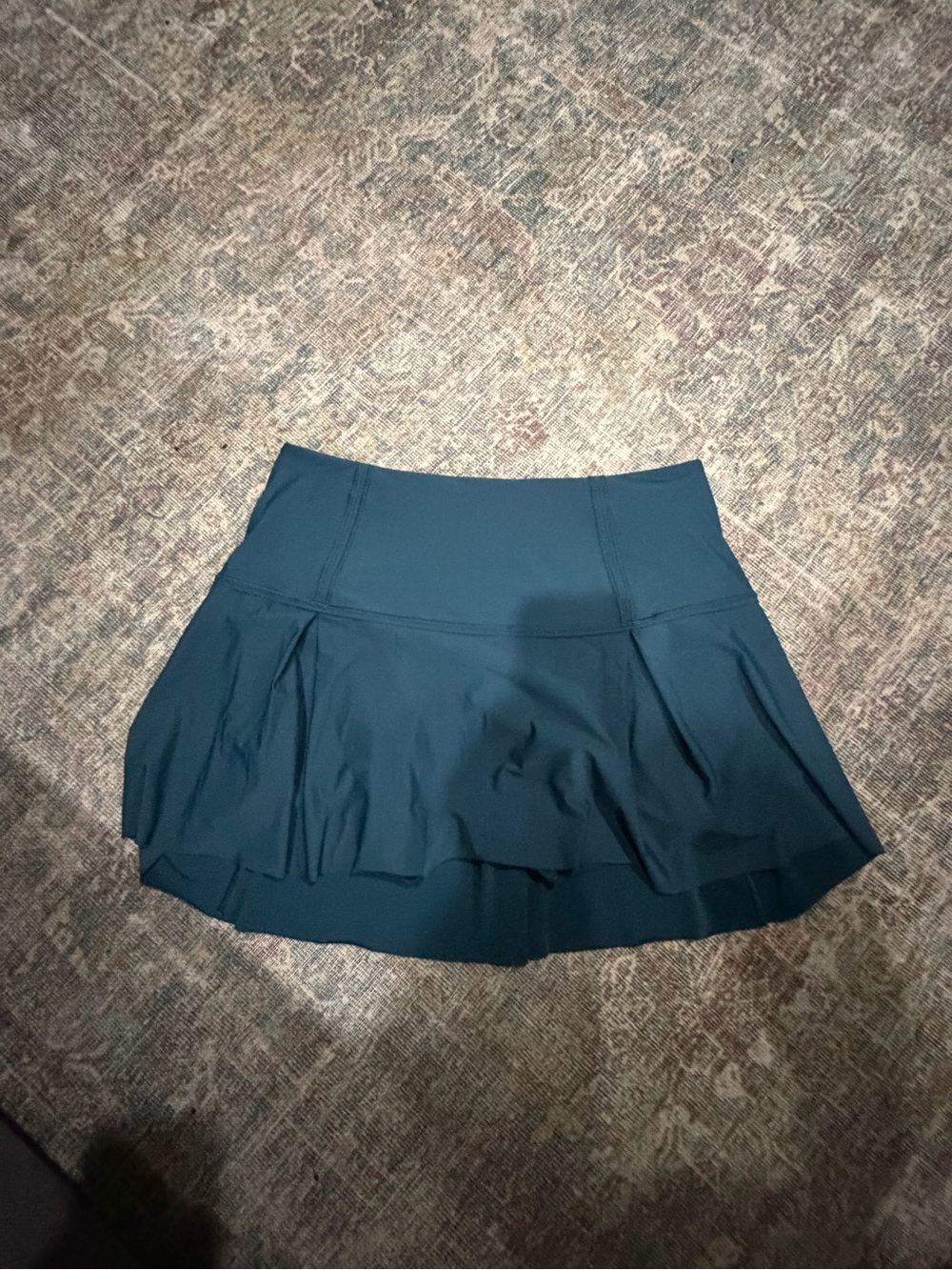 lululemon athletica Dark Teal Skater Skirt with Pleated Flounce